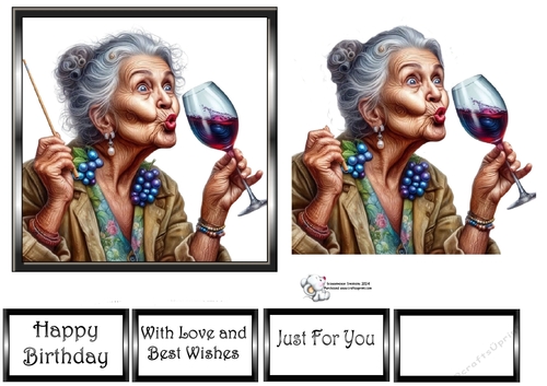 Woman with Wine 3