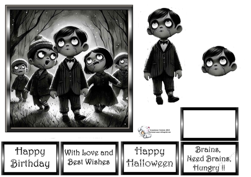 Creepy Zombie Forest Gang 4