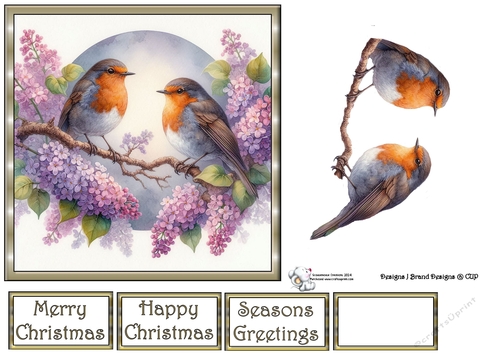 Watercolor Robins 4