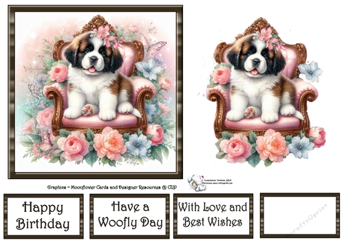 Whimsical Floral Chair Pups (1) 2