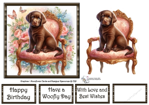 Whimsical Floral Chair Pups (4) 1