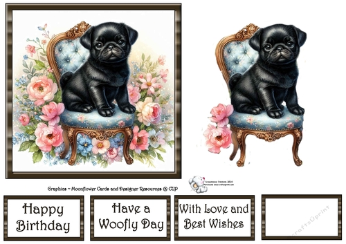 Whimsical Floral Chair Pups (5) 2