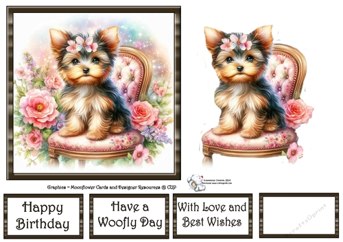 Whimsical Floral Chair Pups (8) 2