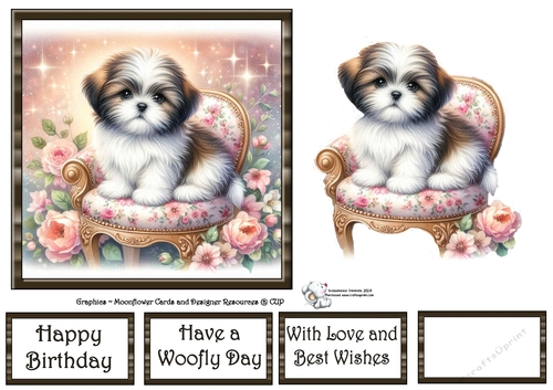 Whimsical Floral Chair Pups (8) 3