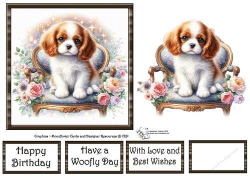 Whimsical Floral Chair Pups (10) 3