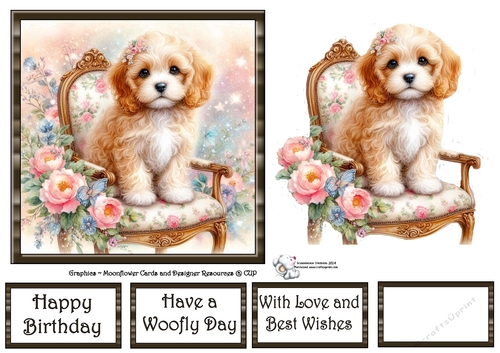 Whimsical Floral Chair Pups (11) 2