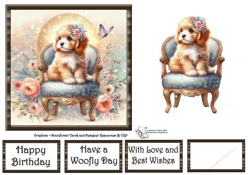 Whimsical Floral Chair Pups (11) 4