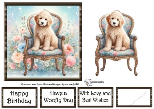 Whimsical Floral Chair Pups (11) 5