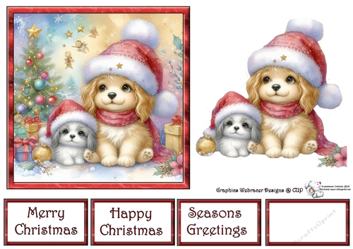 Cute Puppy at Christmas 4