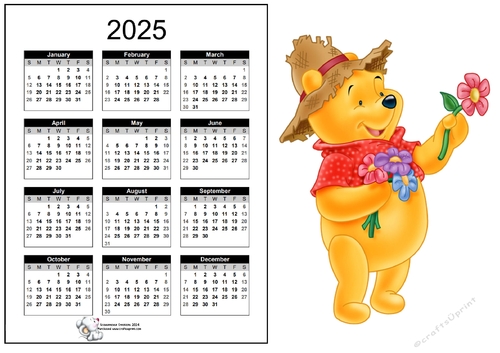 2025 CALENDAR  Gardening Winnie