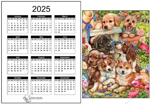 2025 CALENDAR Cuteness Oveload