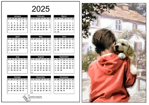2025 CALENDAR Fur ever Friends