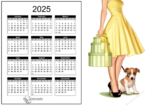 2025 CALENDAR Lets go Walkies