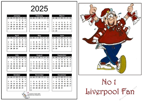 2025 CALENDAR Liverpool Fan 2