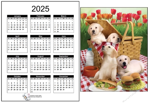 2025 CALENDAR Picnic Stowaways 