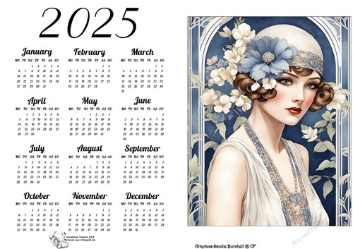 2025 CALENDAR STYLE 2 FLAPPER 4