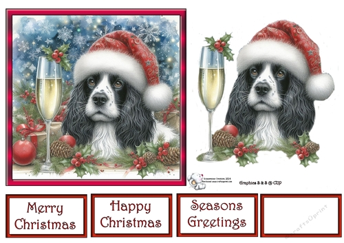 Christmas Champagne Dog 1