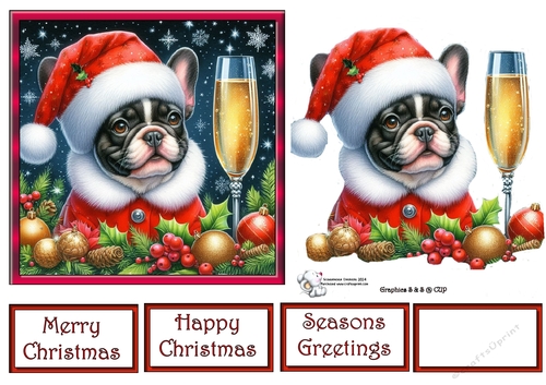 Christmas Champagne Dog 3