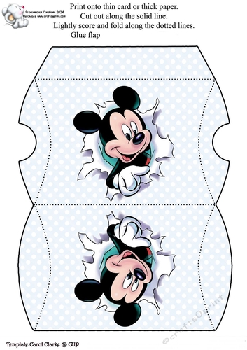 Mickey Break Out Money Pillow Box Birthday