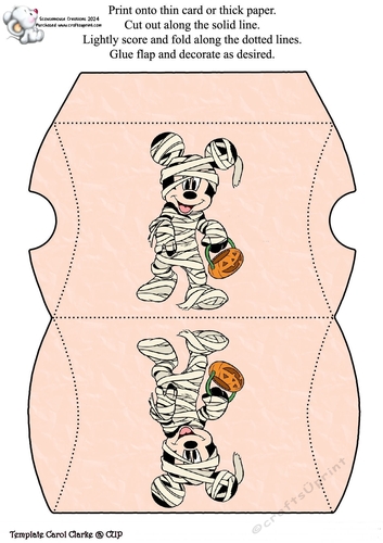 Mickey Mummy Pillow Box Halloween