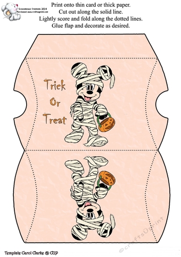 Mickey Mummy Pillow Box Halloween Trick Or Treat