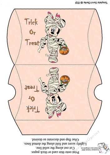 Minnie Mummy  Trick Or Treat Pillow Box Halloween