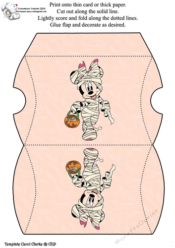 Minnie Mummy Pillow Box Halloween