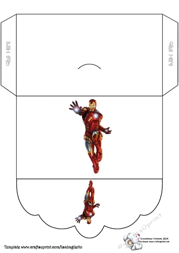 Ink Saver Money Wallet Iron Man