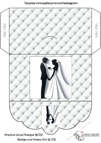 Wedding Silhouette 05Padded Money Wallet