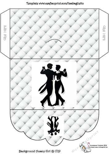 Wedding Silhouette 12 Padded Money Wallet