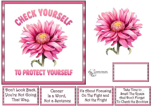 Check Yourself Pink Flower