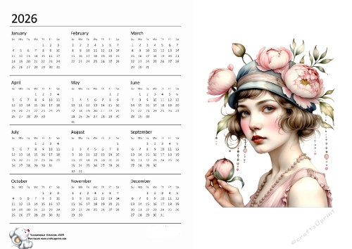 2026 calendar Flapper (Style 2) 14