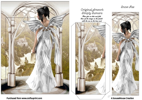 Snow Fae Bookmark card