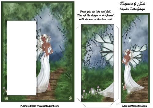 White Fae Pocket Bookmark
