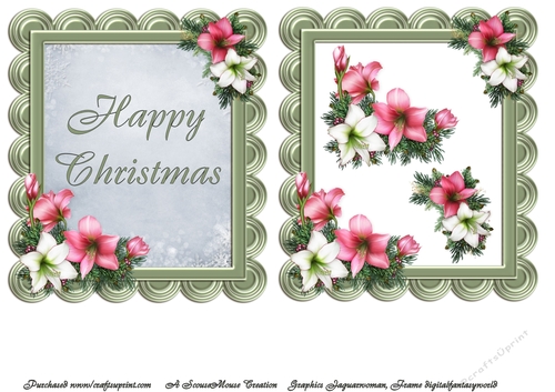 Frame with Happy Christmas