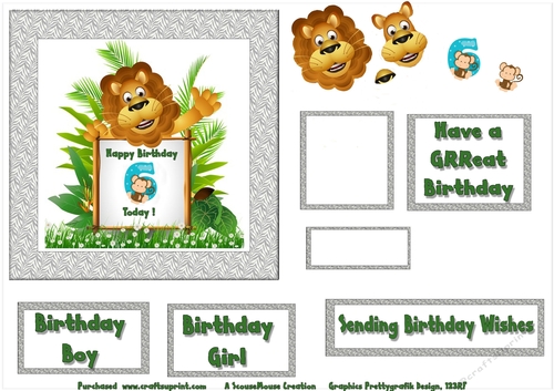 Lion 6th Birthday Sheet