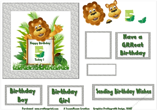 Lion 5th Birthday Sheet