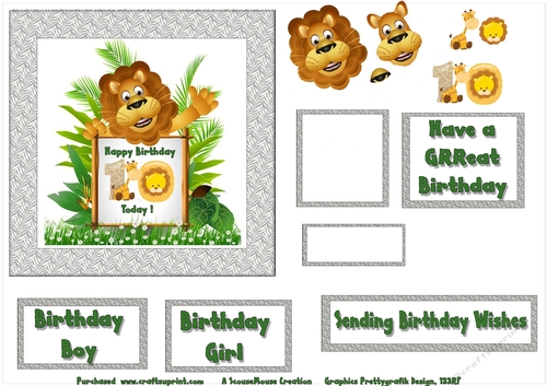 Lion 10th Birthday Sheet