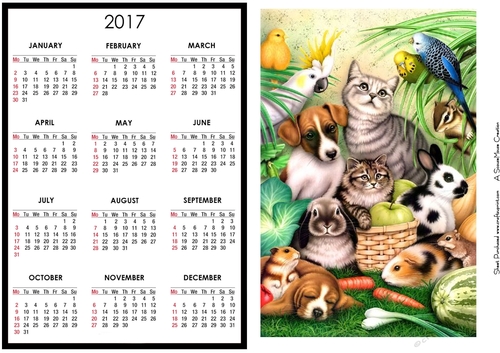 Fruit, Veg & Cuteness Calendar