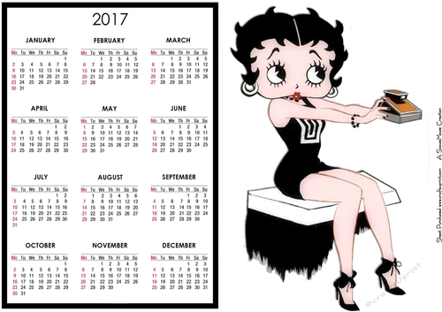 Betty Selfie Calendar