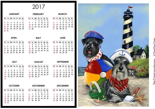 Beside the Seaside Calendar