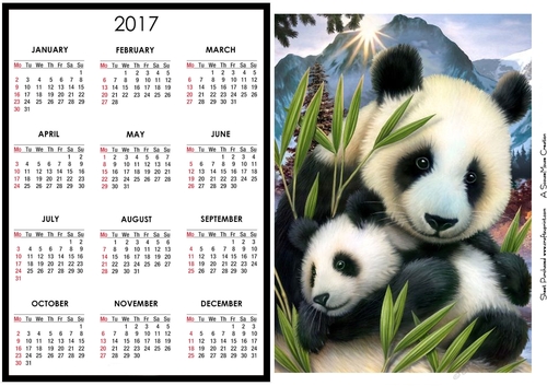 Panda-monium Calendar