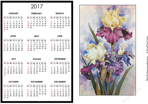 Irises Calendar