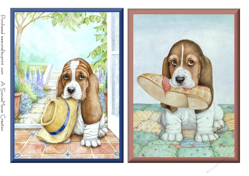  A  Pair of Beagle pupsToppers