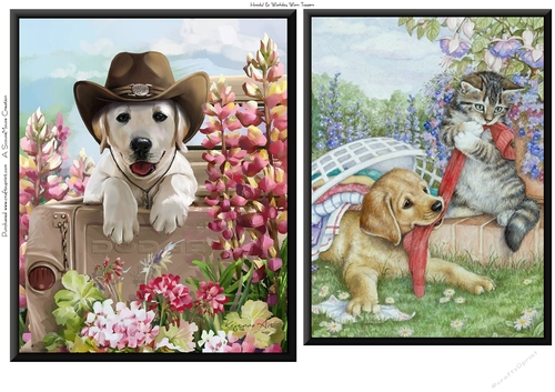 Howdy  & Washday Wars Toppers