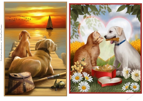 The Sunset and Animal Romance Toppers