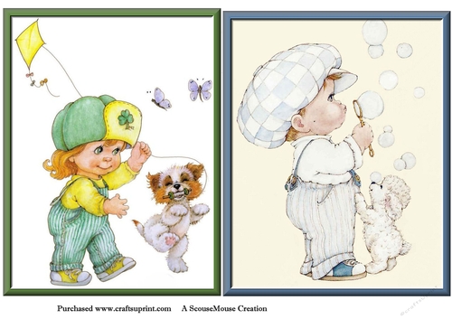St.Paddys Kite and Bubble Boy Toppers