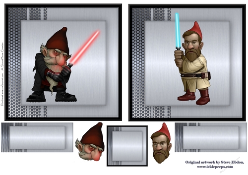 Darth Gnomus and  Gnobi wan Kegnombi