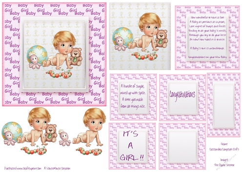 A Baby Girl Sheet