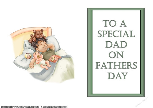 A Chip off the old Block insert To A Special Dad On Fathers Day